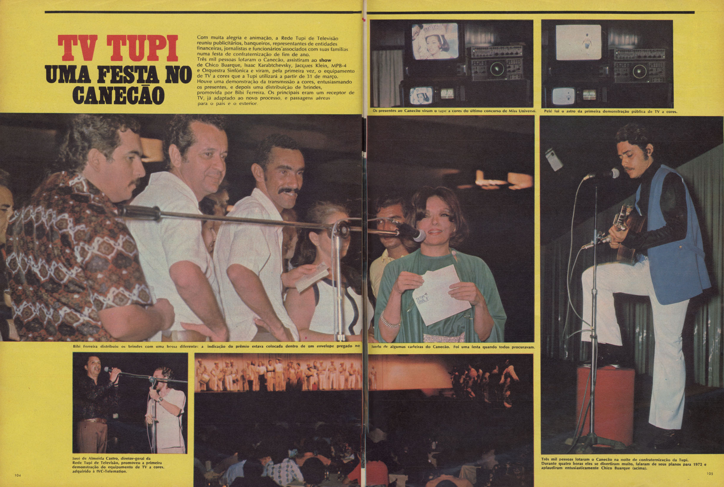 Resultado de imagem para tv tupi 1974