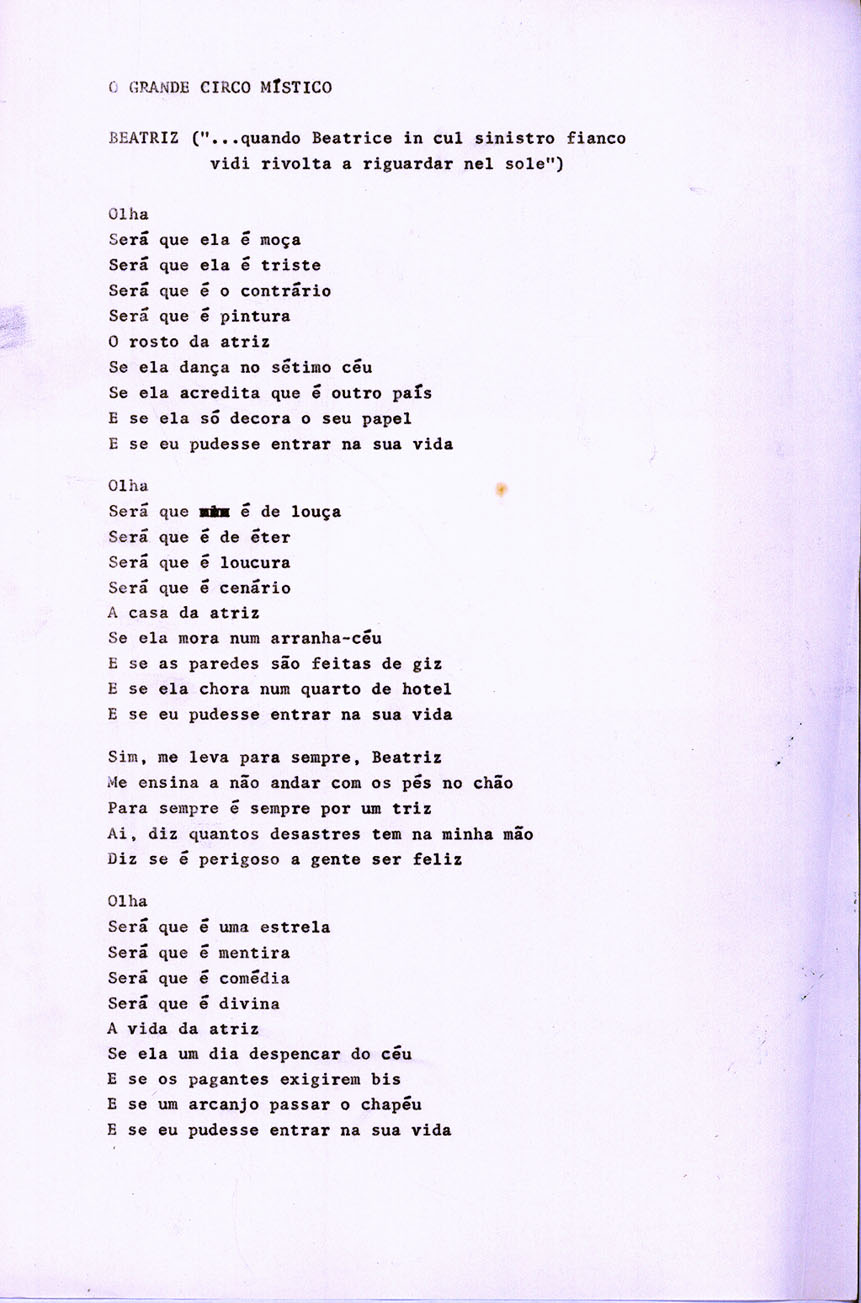 Chico Buarque – Trapaças Lyrics