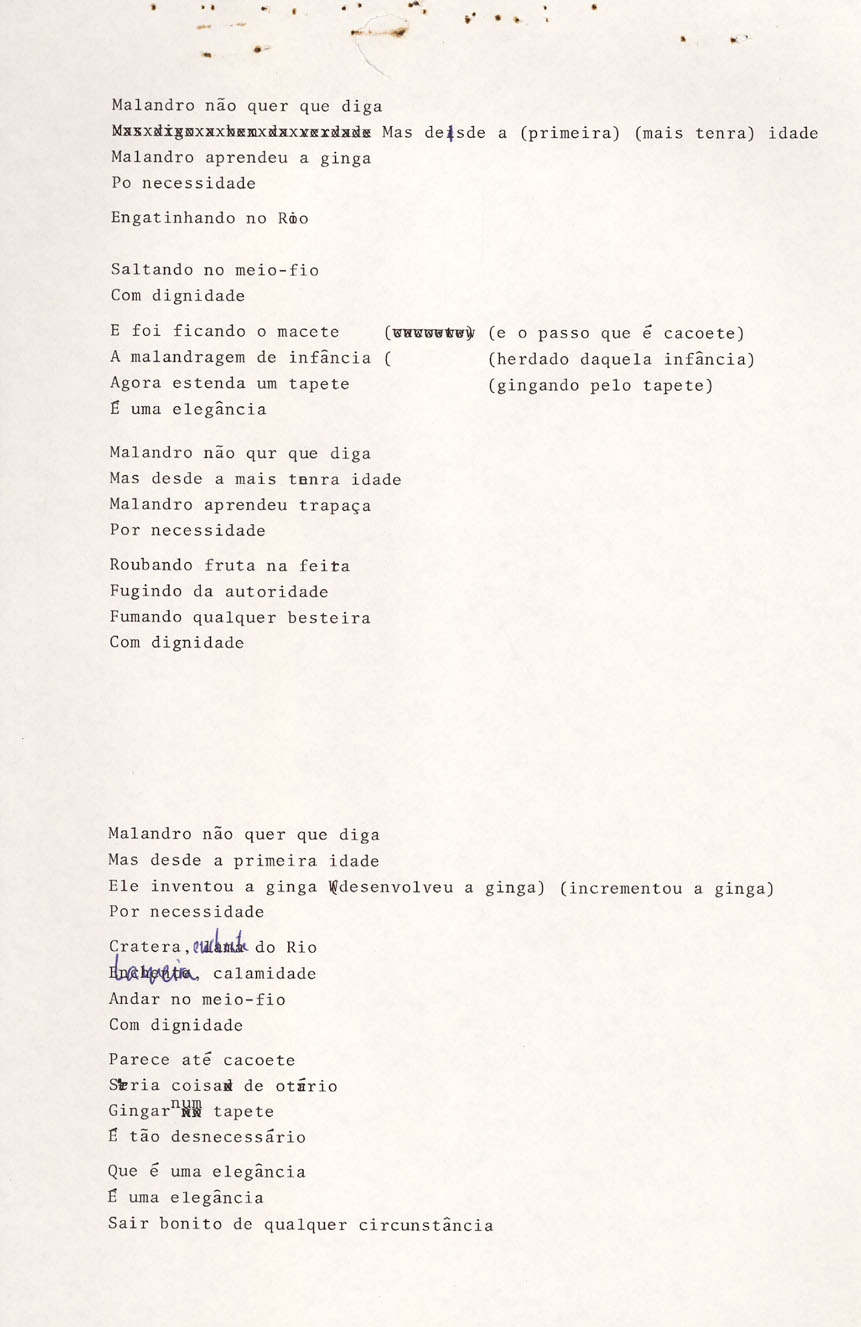 Chico Buarque – Trapaças Lyrics