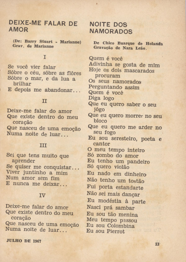 Chico Buarque: Letra E Musica ; Incluindo Carta Ao Chico De Tom