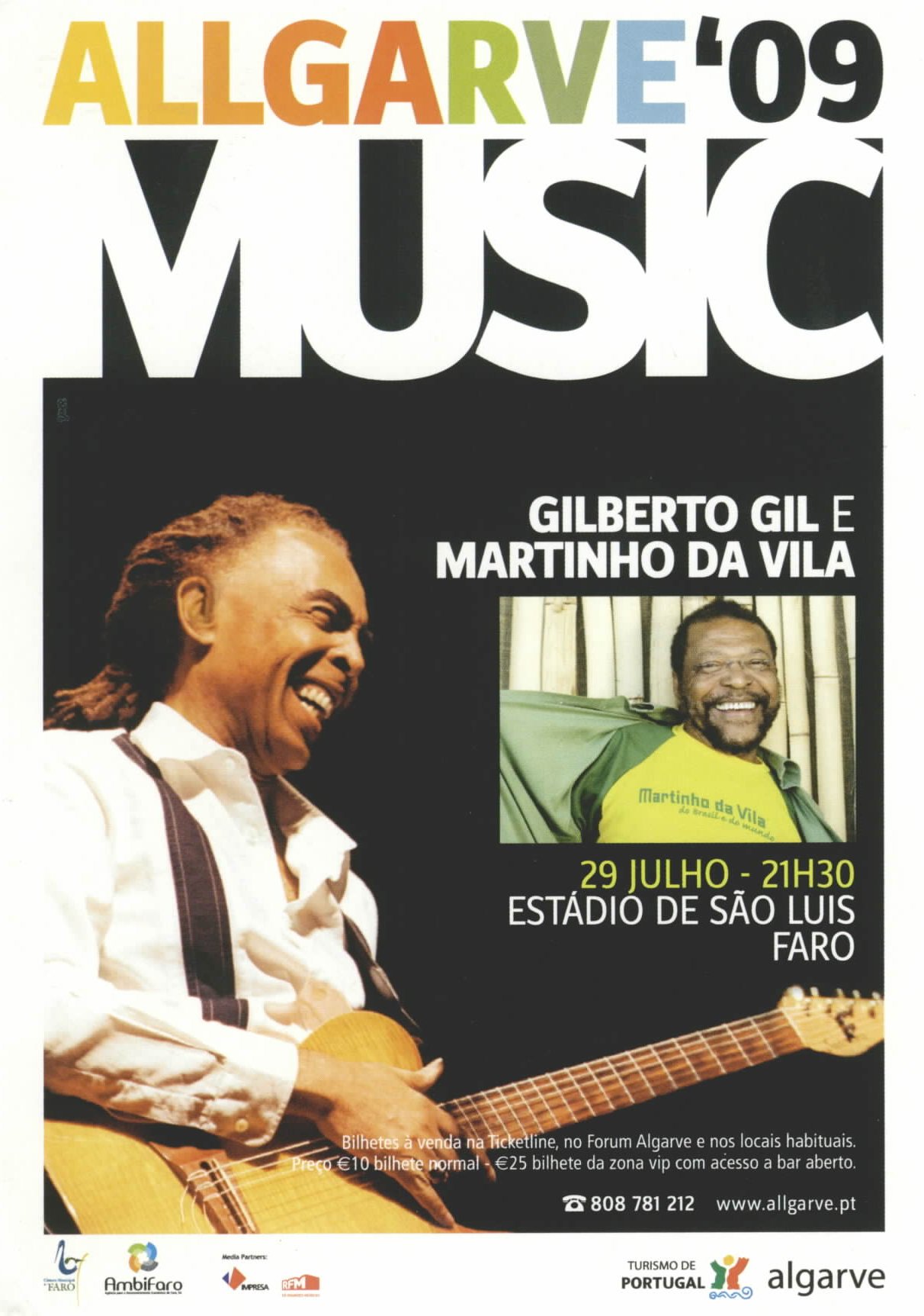 Agenda de shows da semana tem Martinho na praia, Caetano, Gil e